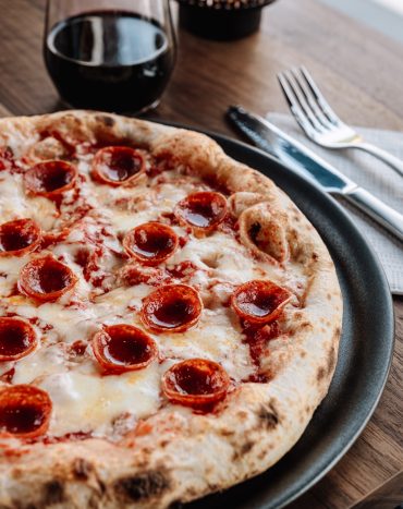 Wood-fired sourdough pizza